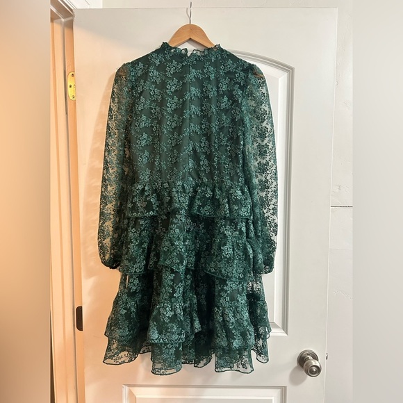 Rachel Parcell Lace Tiered Dress emerald green - Picture 2 of 4